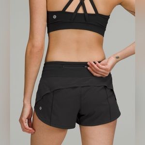 Lululemon Black Speed Up Shorts 2.5” Low Rise